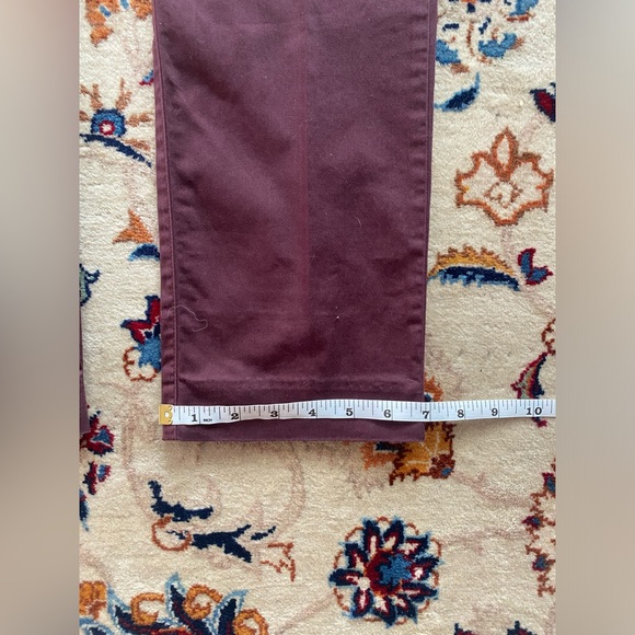 Acne Studios - Burgundy Max Satin Dress Pants - Picture 6 of 7